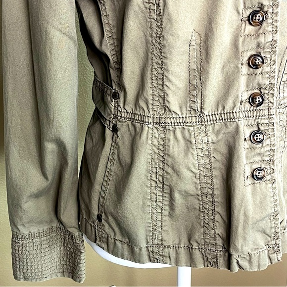 Supplies by Union Bay Cropped Cotton Jacket Detail Stitching & Design Size M - Picture 6 of 8